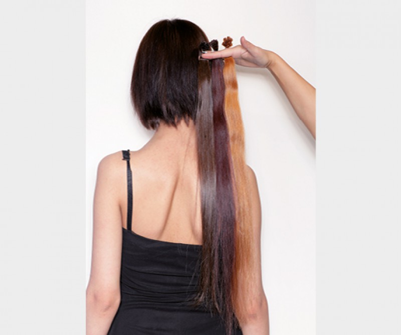 Hair on clips, false hair – it’s easy and good looking